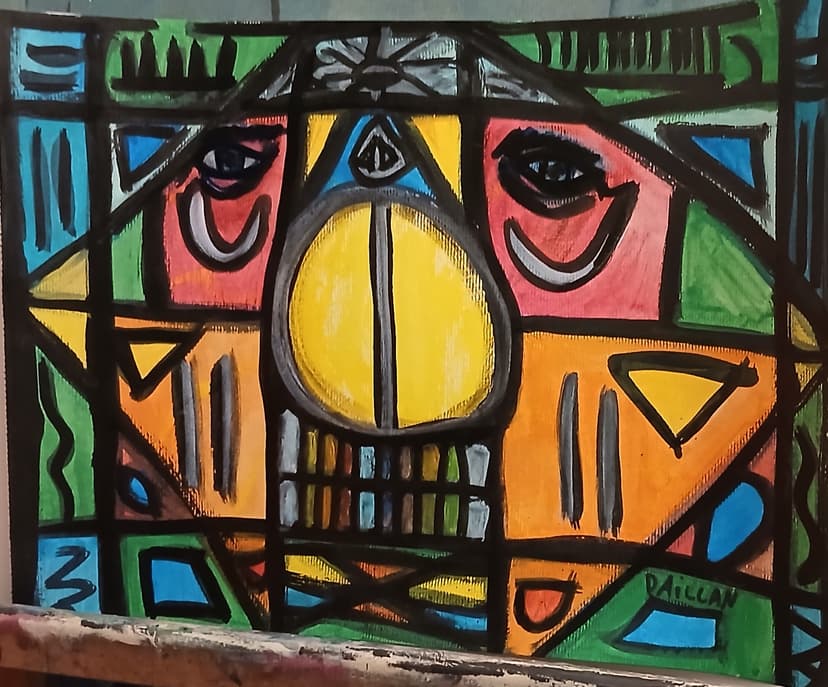 Visage Multicolore