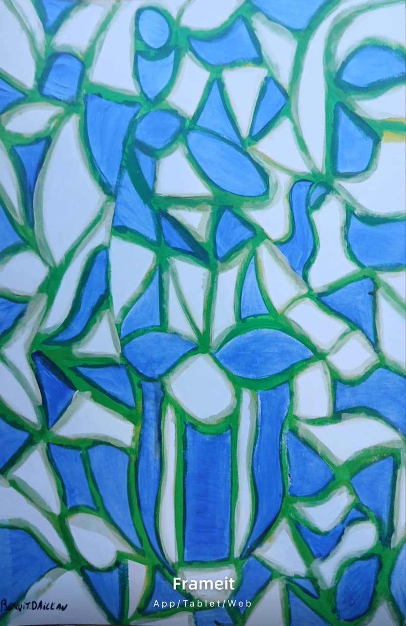 Mosaïque vert-bleu
