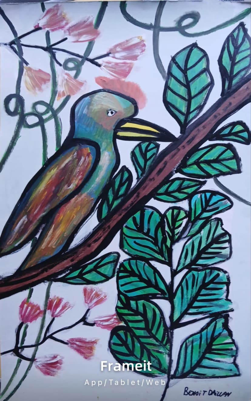 Oiseau décor Japonais
