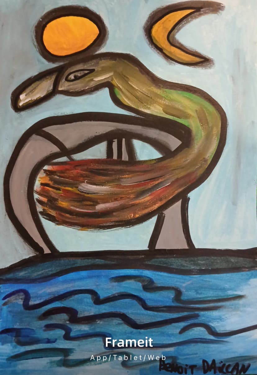 Moon, Sun ,Bridge and Duck