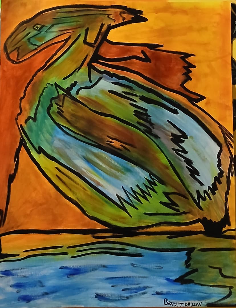 Dragon en couleurs